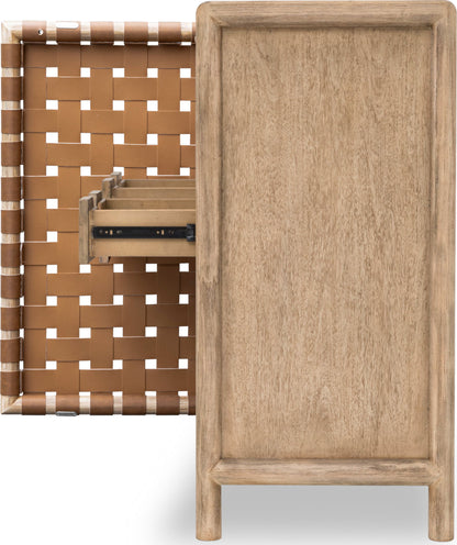 Dorsey - Weaven Bar Cabinet - Granola