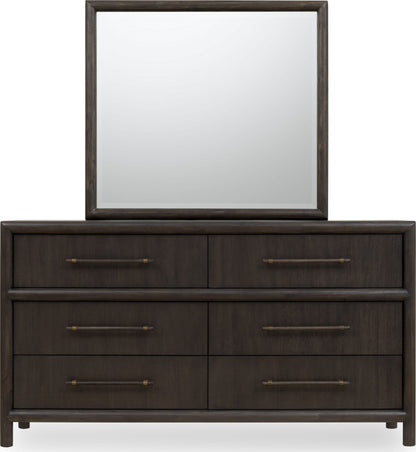 Dorsey - Solid Wood And Glass Mirror