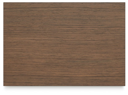 Landocken - Two Drawer Night Stand - Brown / Blue