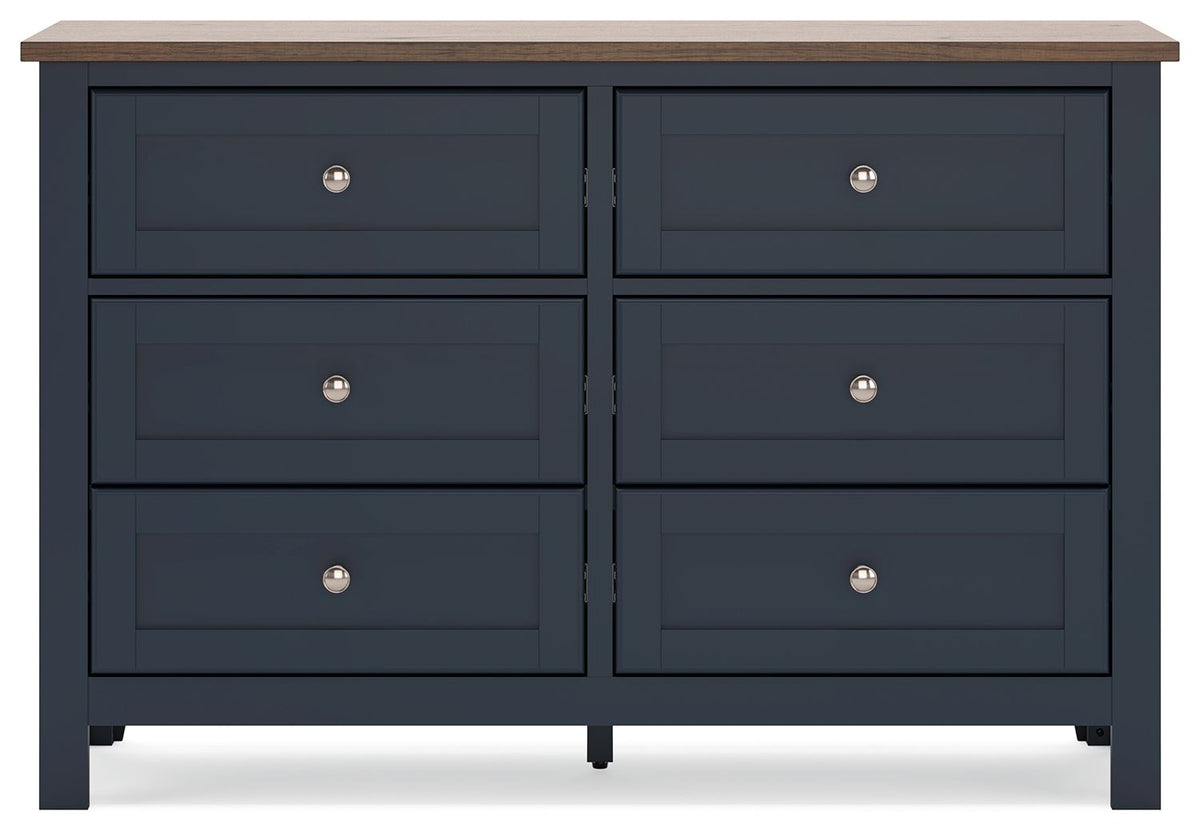 Landocken - Dresser - Brown / Blue