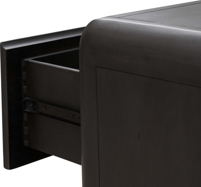 Xolani - Two Drawer Acacia Wood Nightstand - Jaguar