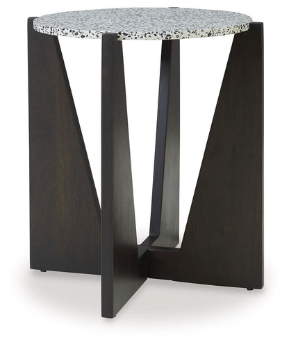 Tellrich - Accent Table - Black / White