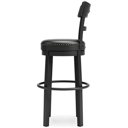 Valebeck - Tall Upholstered Swivel Barstool