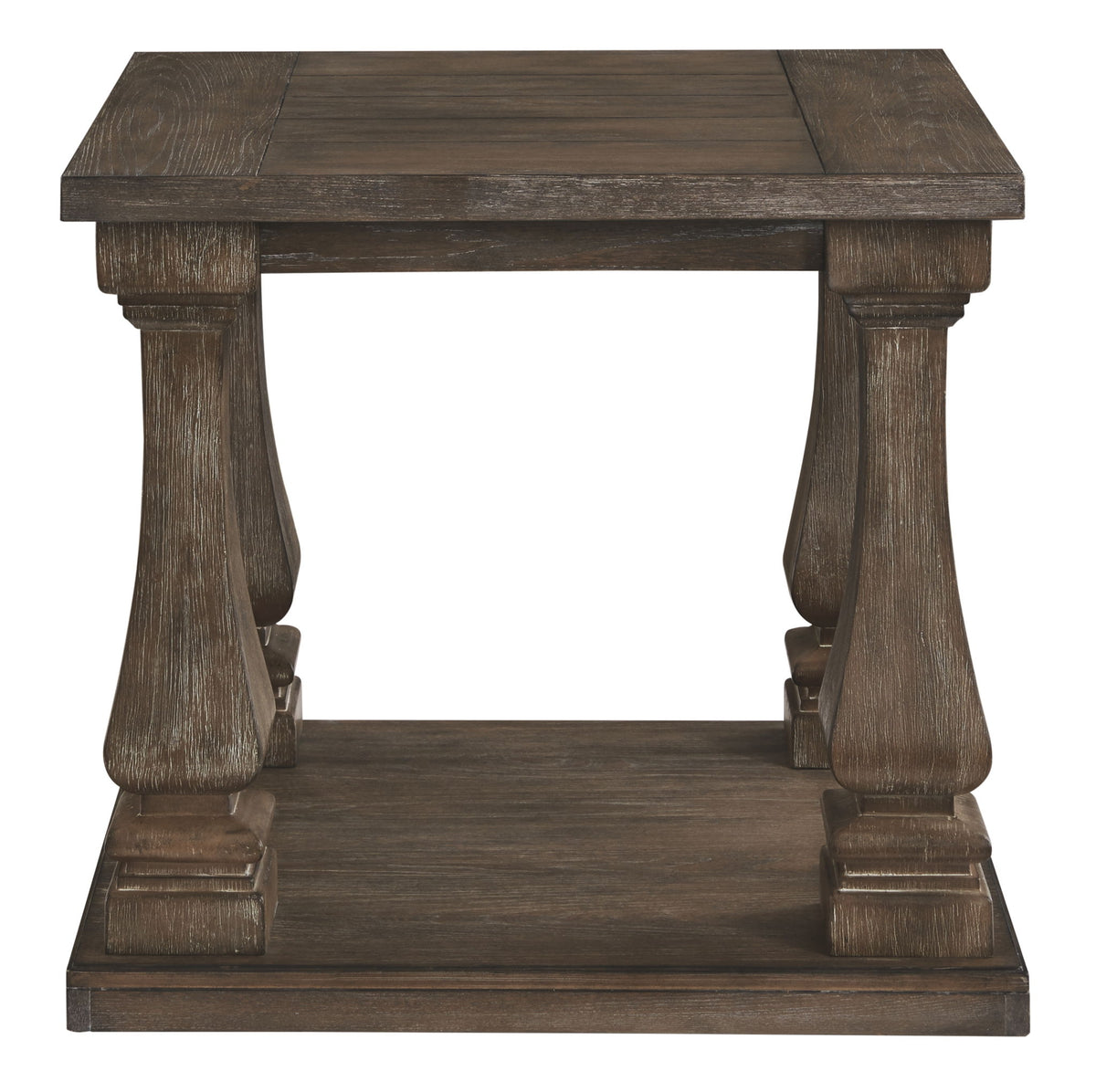 Johnelle - Rectangular End Table - Gray