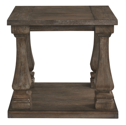 Johnelle - Rectangular End Table - Gray