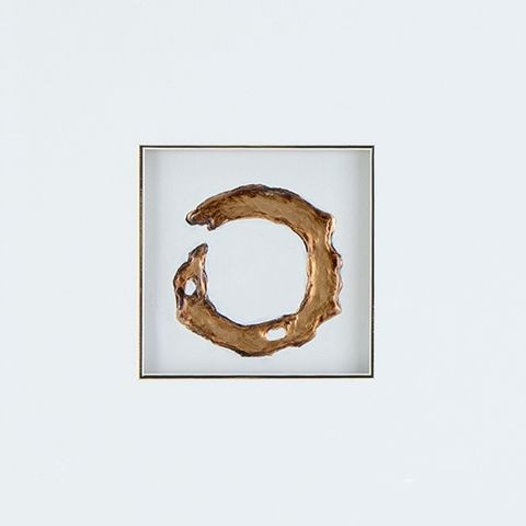 Dallbourne - Wall Art Set (Set of 4) - White / Gold Finish