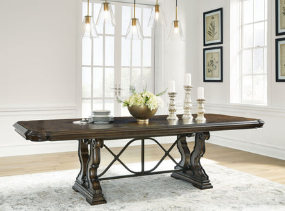 Maylee - Dining Extension Table - Dark Brown