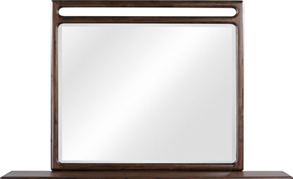 Sol - Beveled Glass Wall Or Dresser Mirror - Brown Spice