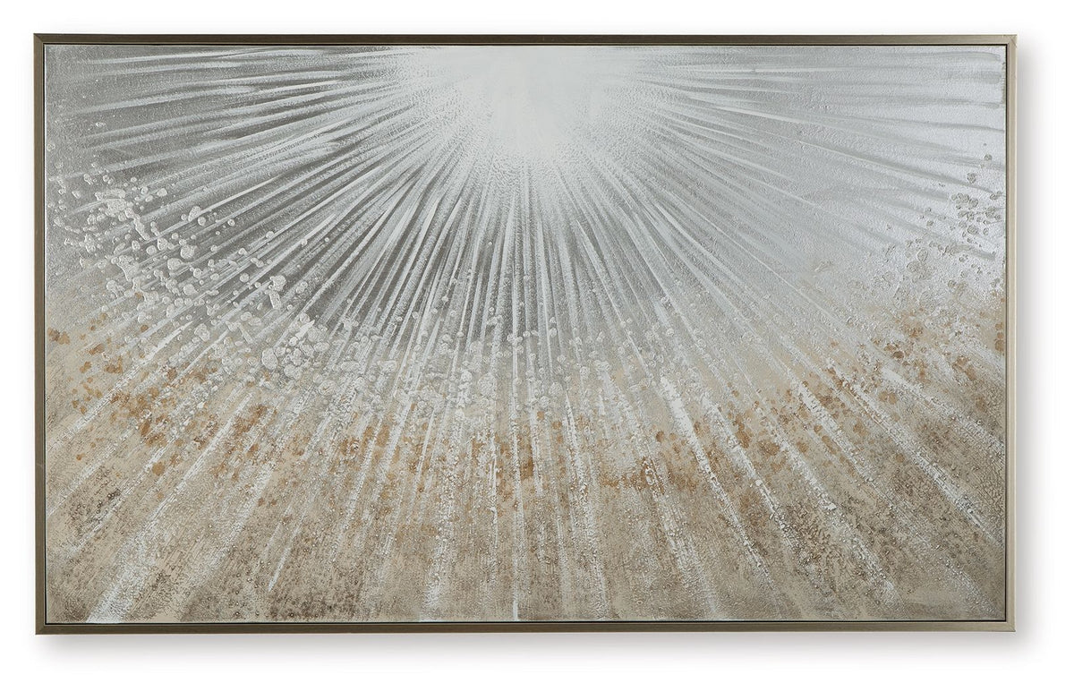Waldard - Wall Art - Gray / Taupe / White