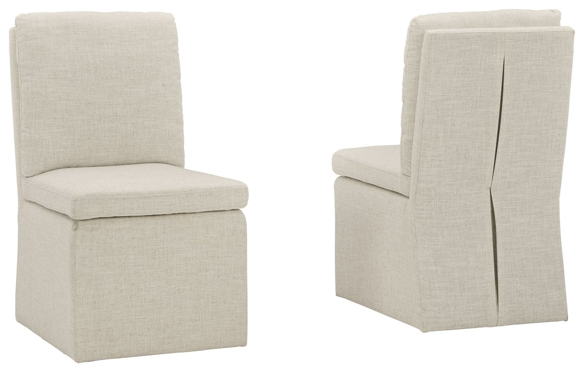 Krystanza - Dining UPH Side Chair (Set of 2) - Oatmeal
