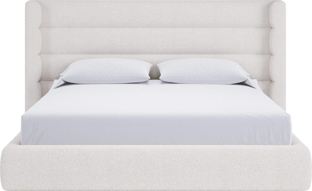 Formosa Frank - Upholstered Wingback Platform Bed