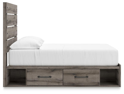 Graystorm - Panel Bed With Storage