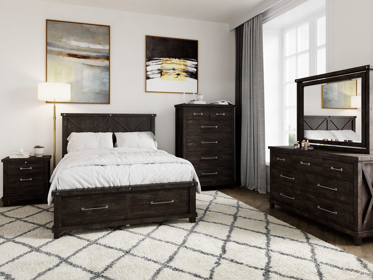 Yosemite - Solid Wood Footboard Storage Bed