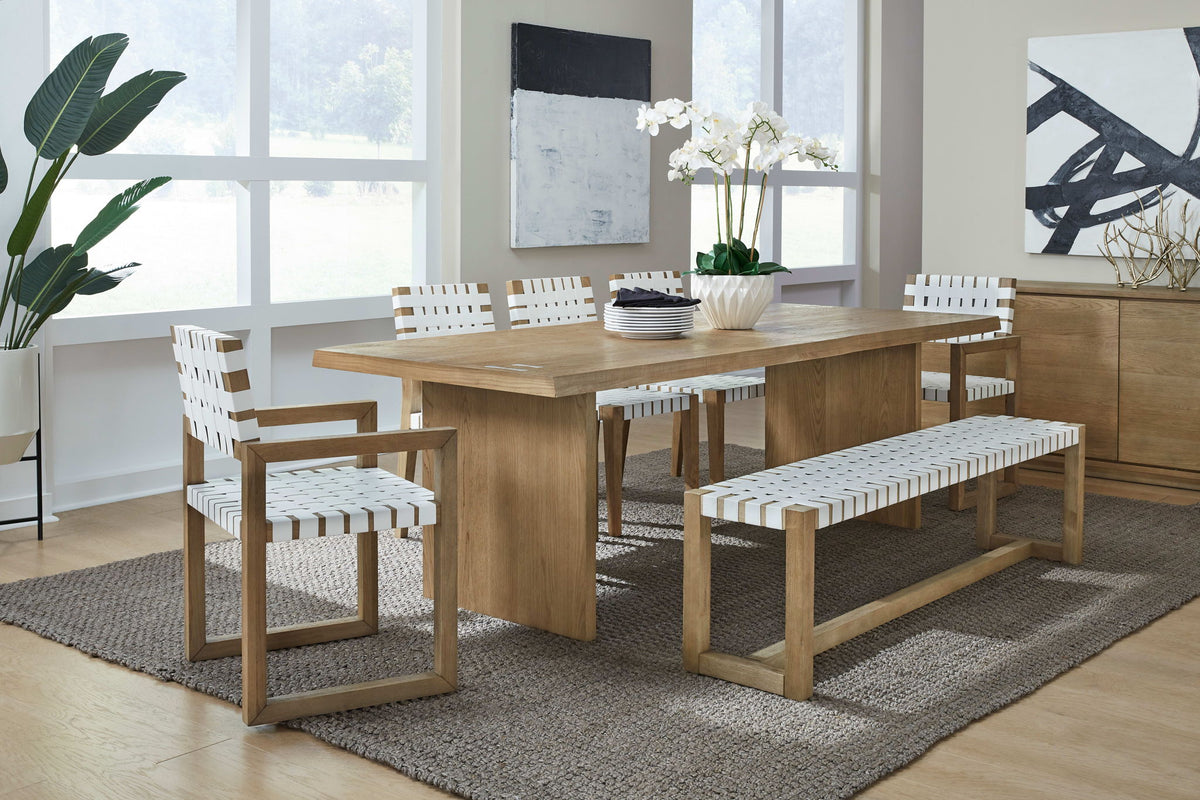 One - Modern Coastal Four Door Sideboard - White Oak