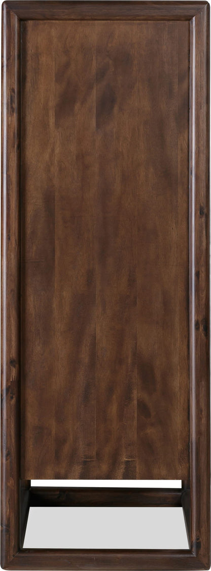 Sol - Five Drawer Acacia Wood Chest - Brown Spice