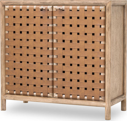 Dorsey - Weaven Bar Cabinet - Granola