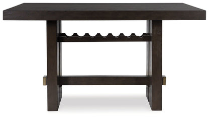 Burkhaus - Rectangular Dining Room Counter Table - Dark Brown
