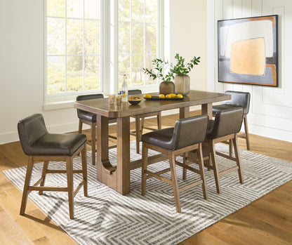 Cabalynn - Rectangular Dining Room Counter Table Set
