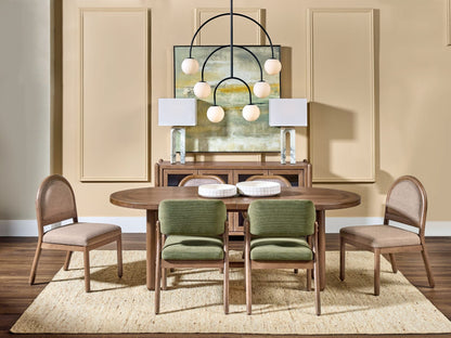 Astor - Brl Back Chair (Set of 2) - Moss / Claystone
