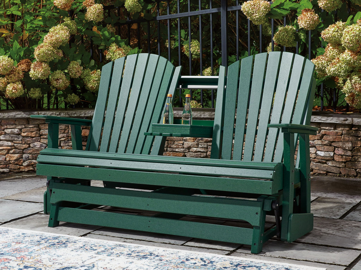 Shell Beach - Loveseat Glider - Green
