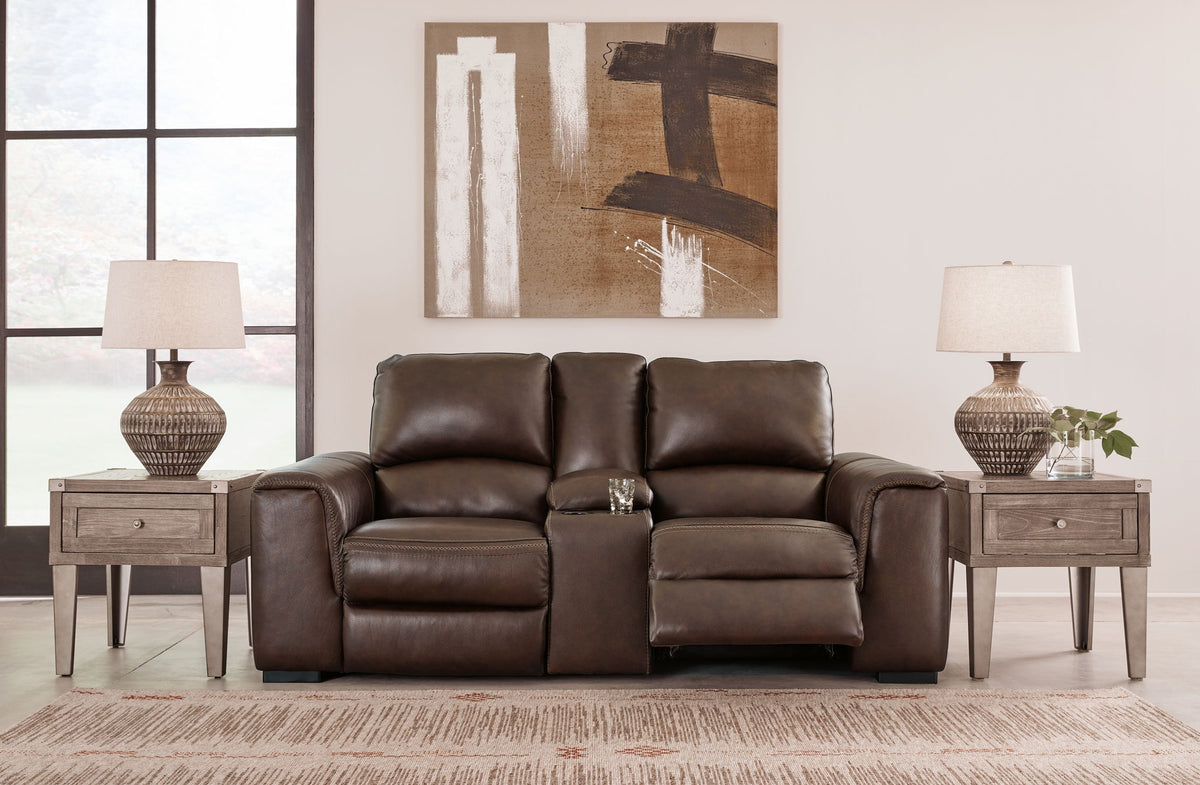 Alessandro - PWR REC Loveseat/Con/Adj HDRST - Walnut