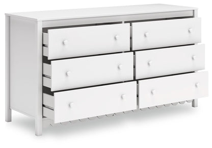 Hallityn - Six Drawer Dresser - White