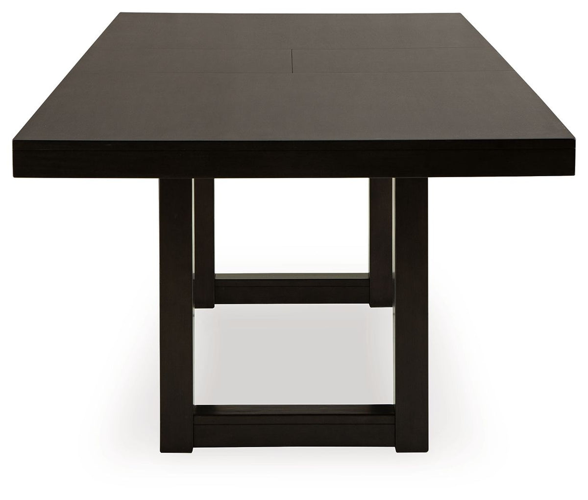 Neymorton - Rectangular Dining Room Butterfly Extension Table - Dark Grayish Brown