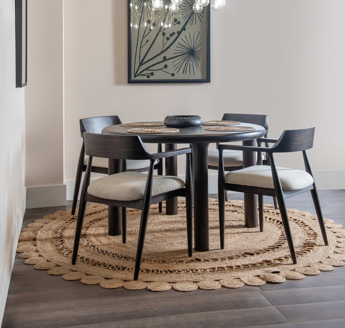 Amaroo - Solid Mango Dining Table - Honey Date