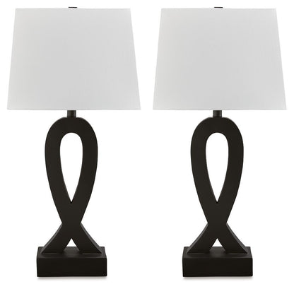 Markellton - Poly Table Lamp (Set of 2) - Black