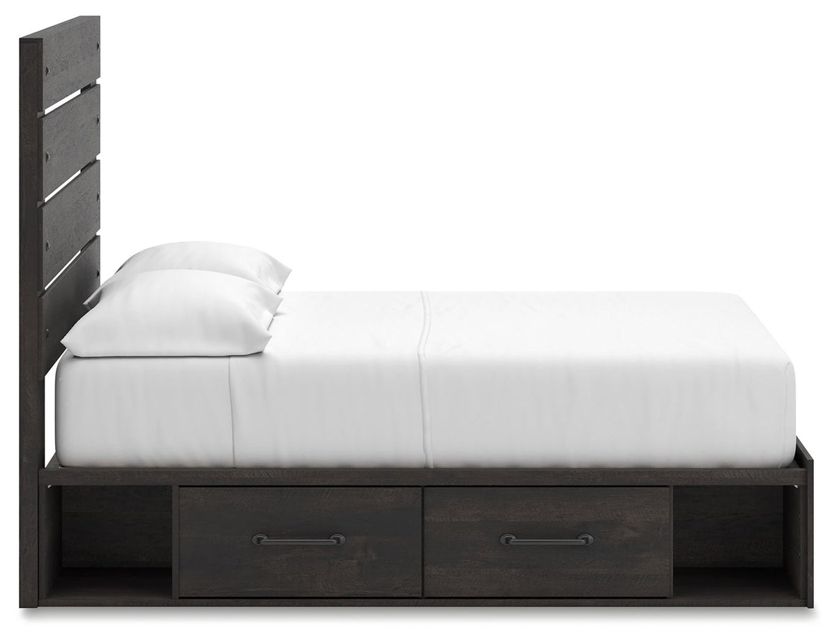 Hollivern - Panel Storage Bed