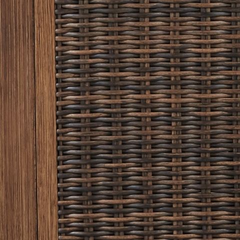 Paradise Trail - Square Bar Table w/Fire Pit - Medium Brown