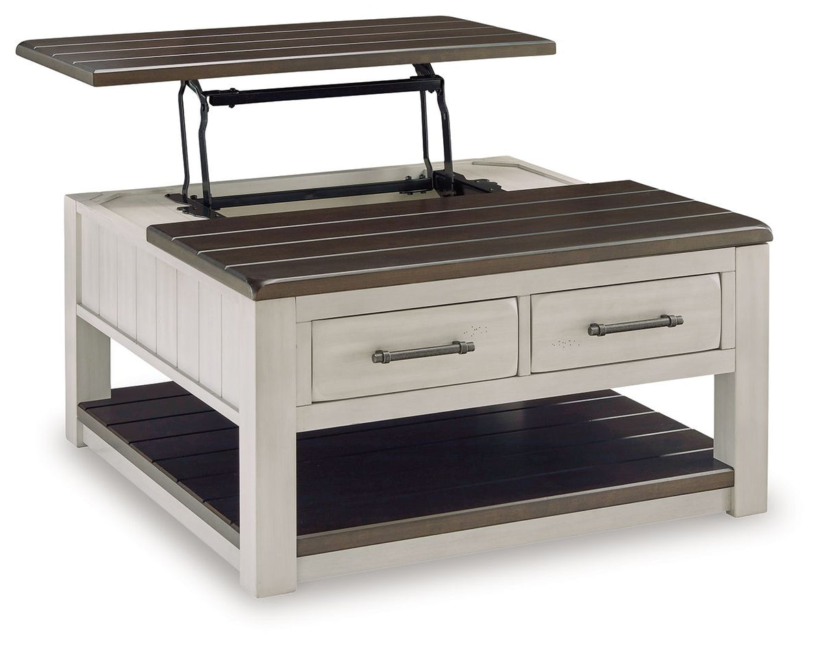 Darborn - Lift Top Cocktail Table - Gray / Brown