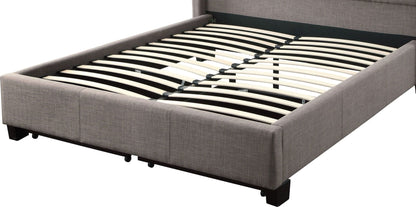 Geneva Melina - California King Upholstered Storage Bed - Dolphin Linen