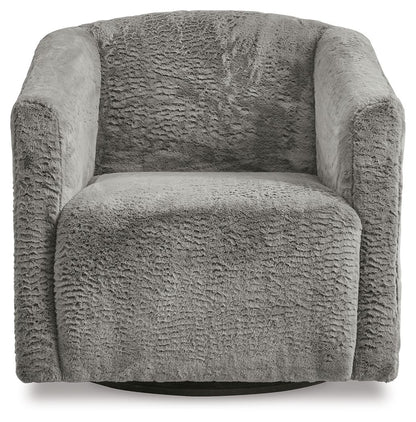 Bramner - Swivel Accent Chair - Charcoal