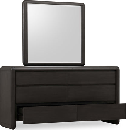 Xolani - Six Drawer Acacia Wood Dresser - Jaguar