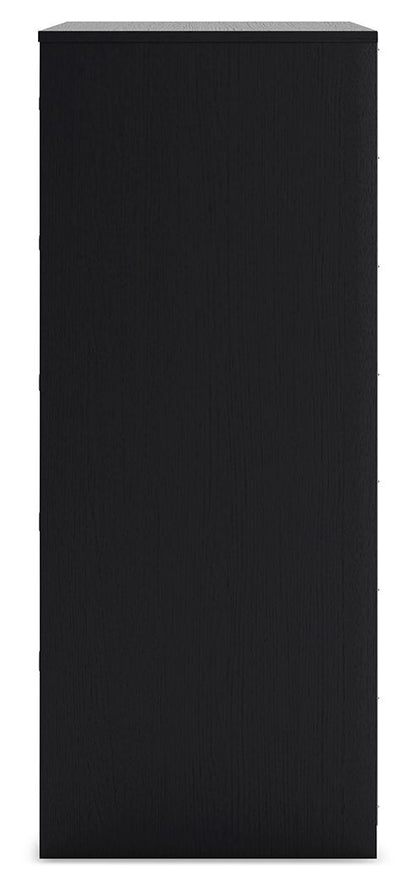 Finch - Five Drawer Chest - 46" Height - Black