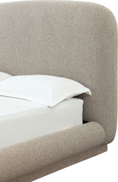 Tirimbina - Chenille Upholstered Platform Bed