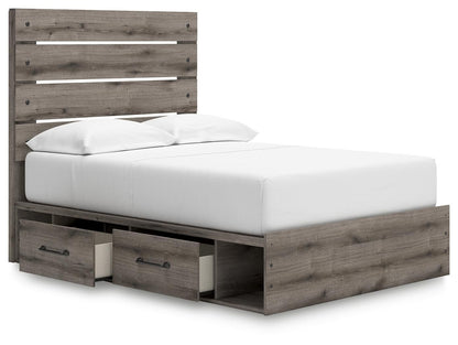 Graystorm - Panel Bed With Storage