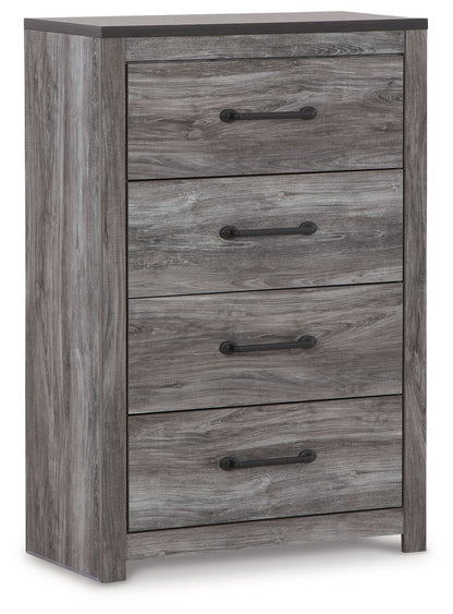 Bronyan - Four Drawer Chest - Dark Gray