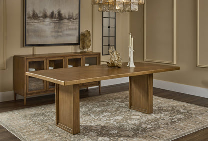 Carlisle - Fixed Dining Table - Tofffee Crunch