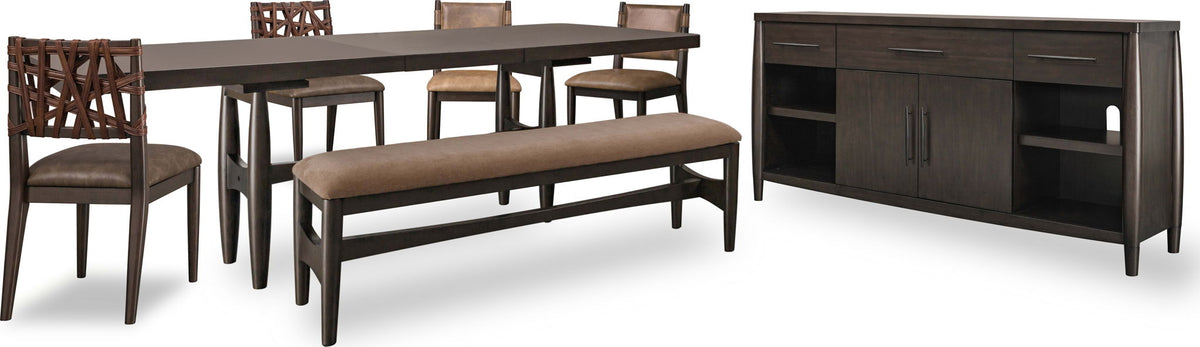 Koko - Upholstered Dining Bench - Minx / Beige