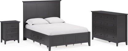 Grace - Three Drawer Nightstand