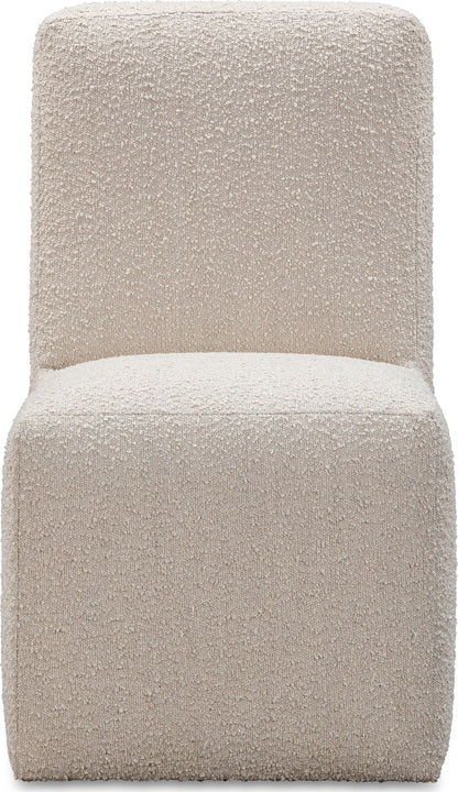 Liv - Fully Upholstered Dining Chair (Set of 2) - Brun Boucle