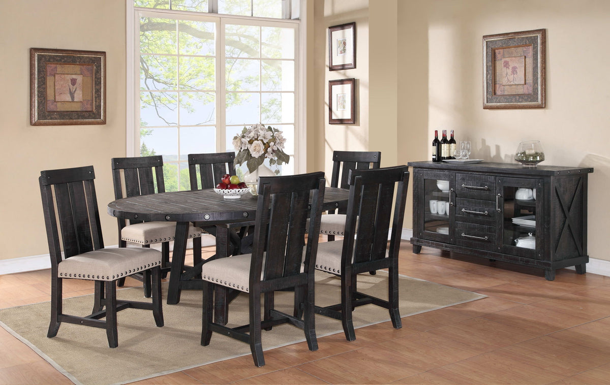Yosemite - Solid Wood Round Extension Table - Cafe