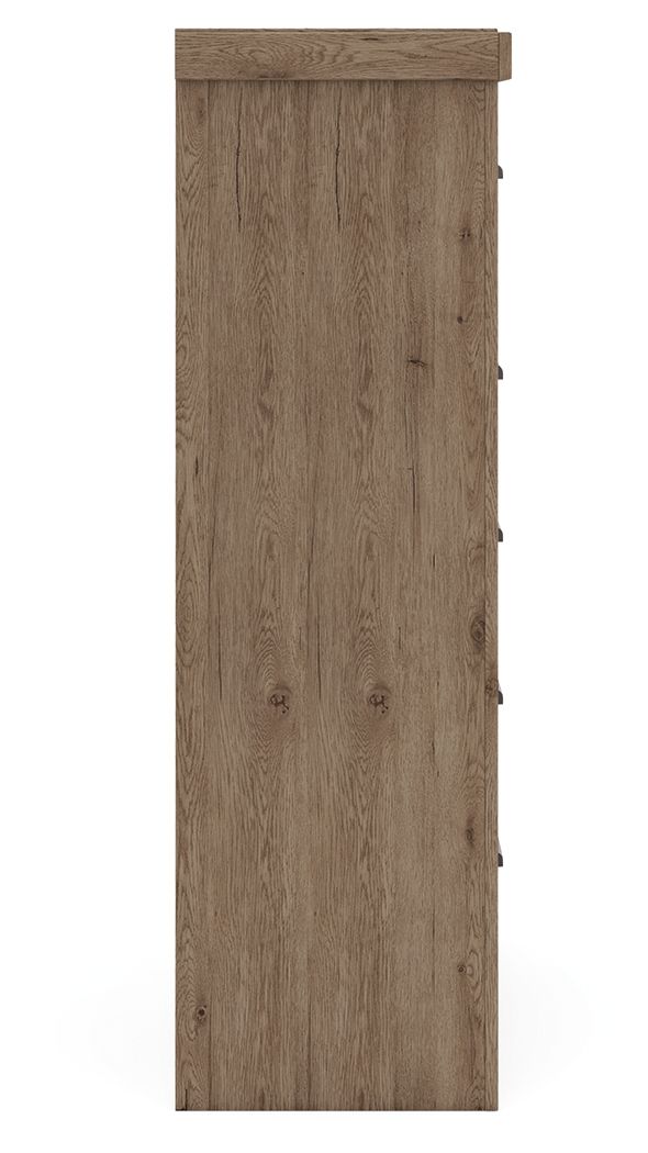 Oliandon - Five Drawer Chest - Light Brown