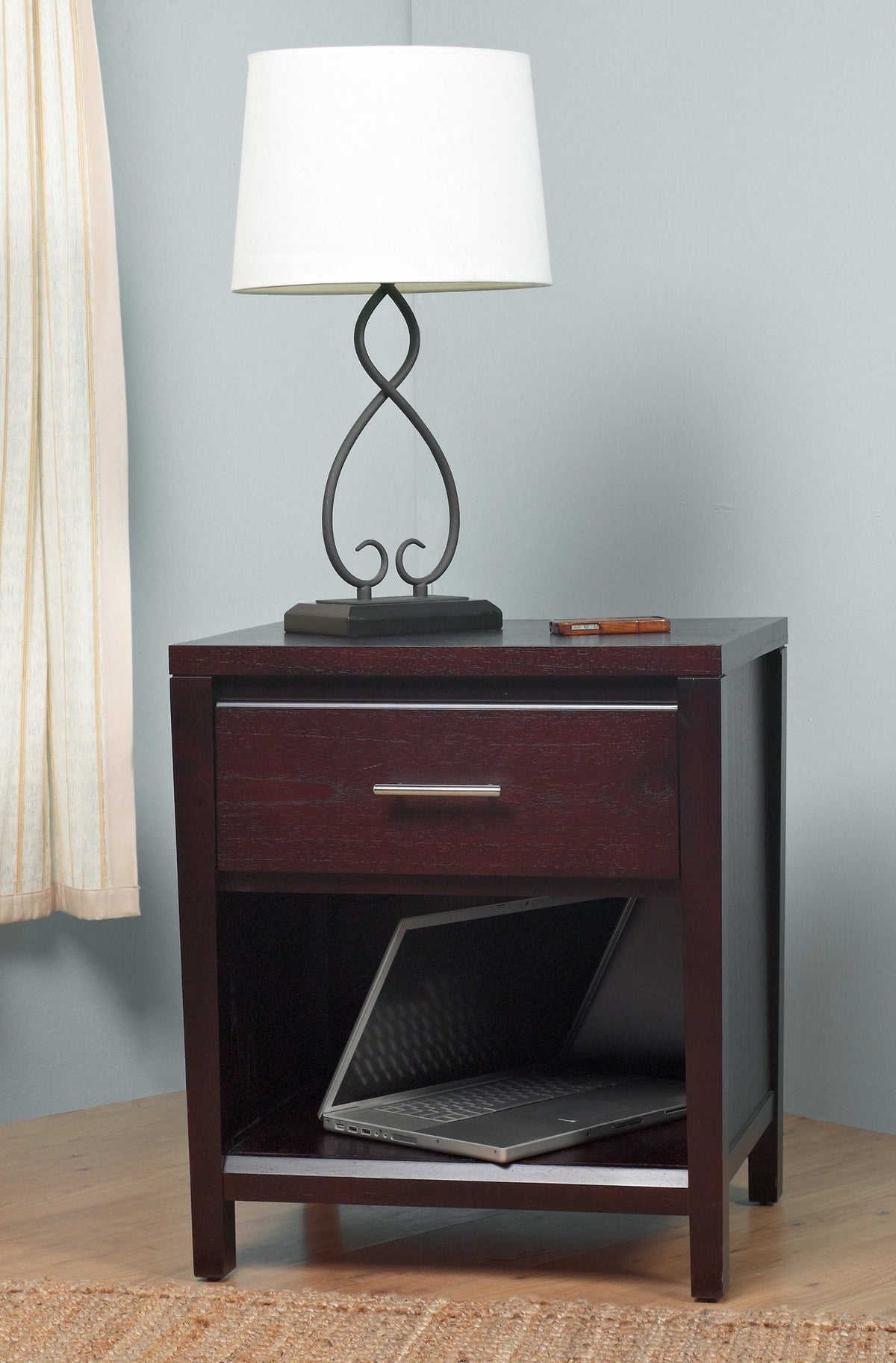 Nevis - One Drawer Nightstand - Espresso