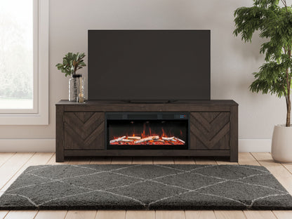 Cayboni - LG TV Stand With Fireplace Option