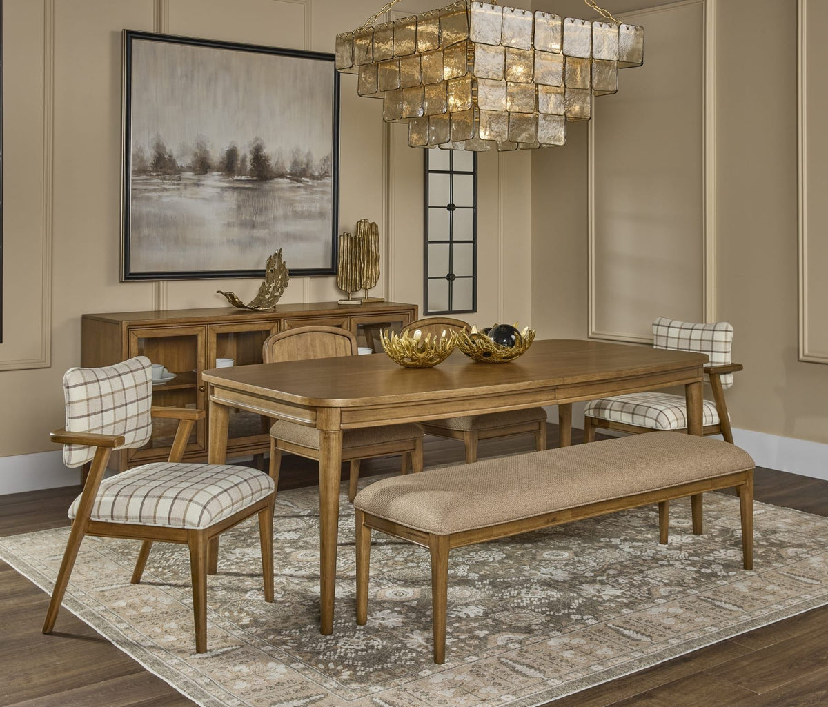 Carlisle - Upholstered Bench - Tofffee Crunch