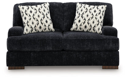 Whitmore Manor - Loveseat - Black Pearl