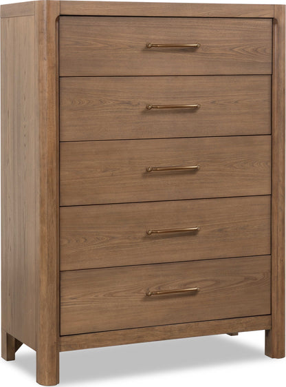 Morris - 5 Drawer Chest - Claystone
